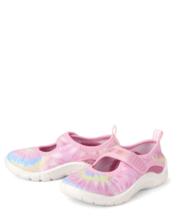 Toddler Girls Rainbow Tie Dye Water Shoes