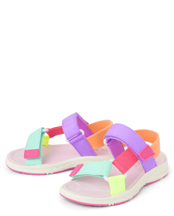 Toddler Girls Colorblock Webbed Sandals | The Children's Place - MULTI ...