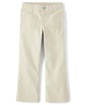 Girls Wide Leg Pants | The Children's Place - STONE