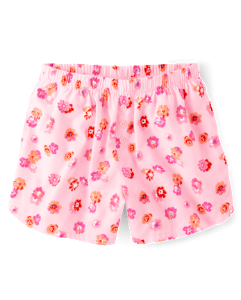 Pantalones cortos de pijama de flores silvestres para mujer