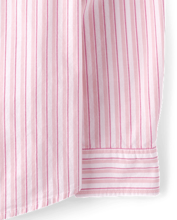 Mens Dad And Me Striped Poplin Button Up Shirt