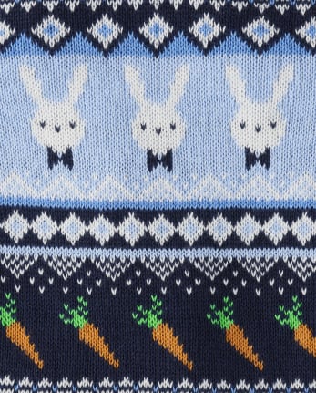 Boys Intarsia Bunny Sweater Vest