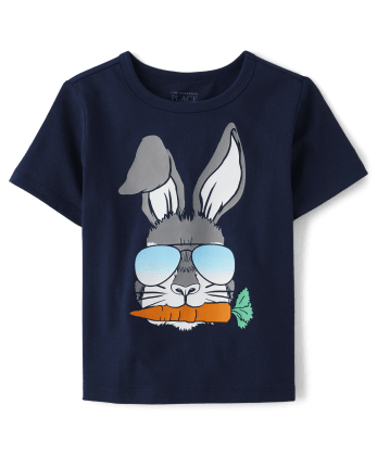 Baby And Toddler Boys Short Sleeve Easter Bunny Graphic Tee | The ...
