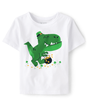 Baby And Toddler Boys St. Patrick's Dino Graphic Tee