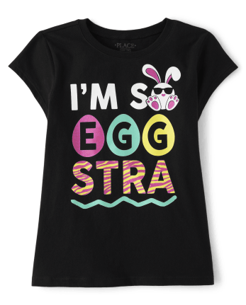Girls Eggstra Graphic Tee
