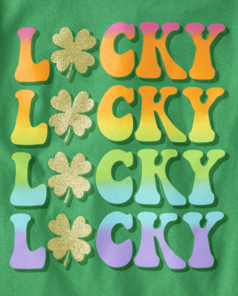 Girls Lucky Graphic Tee