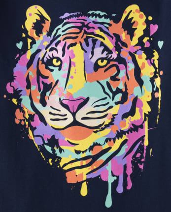 Girls Tiger Graphic Tee