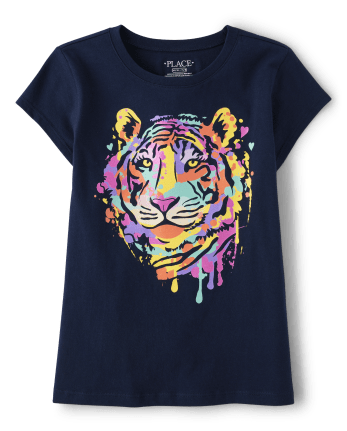 Girls Tiger Graphic Tee