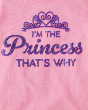 Baby And Toddler Girls Princess Graphic Tee