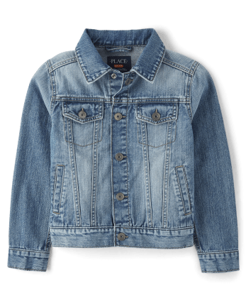 Boys Long Sleeve Denim Jacket | The Children's Place - NORCROSS WASH