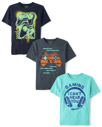 Boys Gaming Graphic Tee 3-Pack