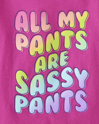 Paquete de 2 camisetas con estampado Sassy para bebés y niñas pequeñas