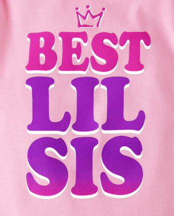 Baby Girls Lil Sis Graphic Bodysuit