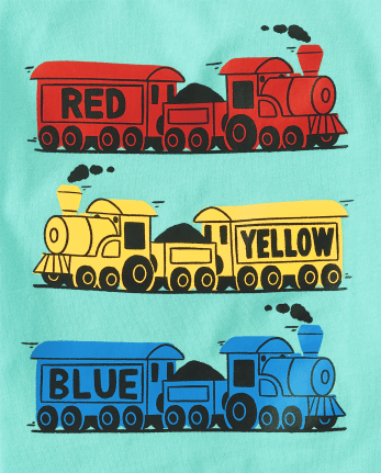 Baby And Toddler Boys Trains Graphic Tee