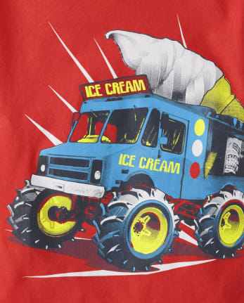 Baby And Toddler Boys Ice Cream Truck Graphic Tee