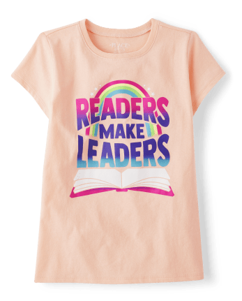Camiseta con estampado de lector para niñas