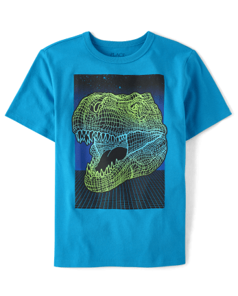 Boys Short Sleeve Dino Graphic Tee | The Children's Place - COASTAL