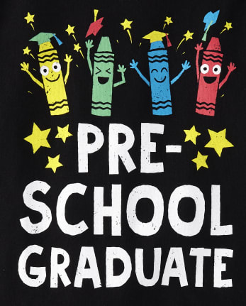 Baby And Toddler Boys Pre-School Graduate Graphic Tee