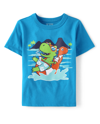 Camiseta con gráfico Dino Pool Tube para bebés y niños pequeños