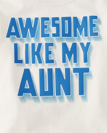 Baby And Toddler Boys Awesome Aunt Graphic Tee