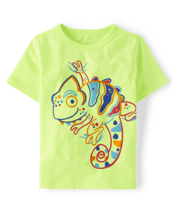 Baby And Toddler Boys Short Sleeve Chameleon Graphic Tee