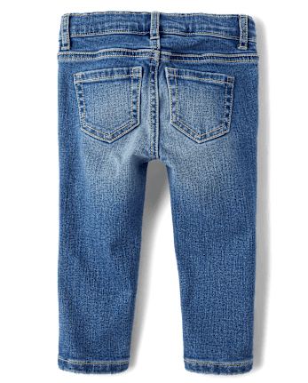 Paquete de 3 jeans súper ajustados para niñas pequeñas