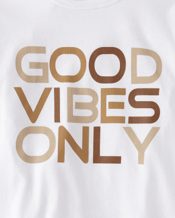 Unisex Kids Good Vibes Only Graphic Tee