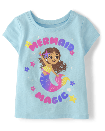 Baby And Toddler Girls Mermaid Magic Graphic Tee
