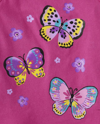 Toddler Girls Butterfly Tank Top 3-Pack