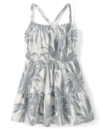 bébé et tout-petit, fille Famille assortie Palm Tree Ruffle Robes