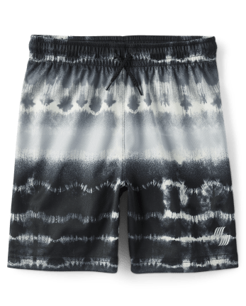 Shorts de baloncesto de rendimiento de malla con estampado para niños
