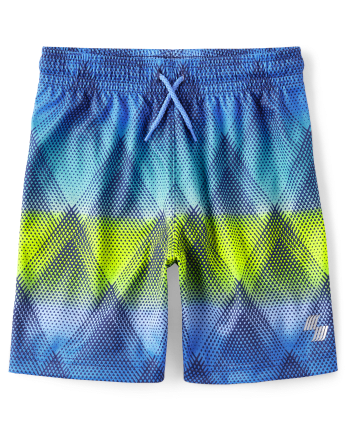 Boys Print Mesh Performance Basketball Shorts