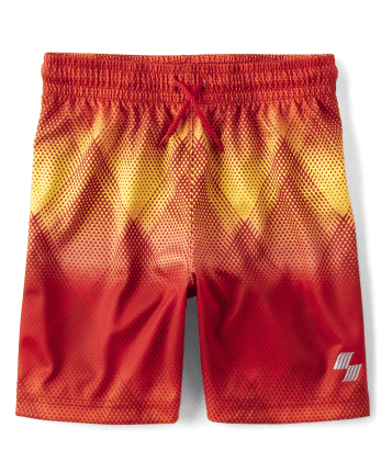 Boys Print Mesh Performance Basketball Shorts