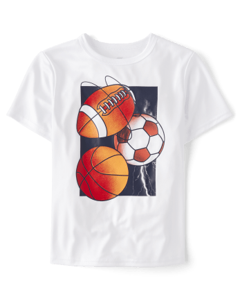 Top deportivo con gráfico para niños