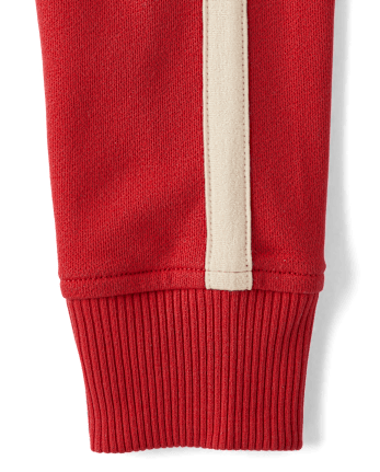 Boys Side Stripe French Terry Zip Up Hoodie