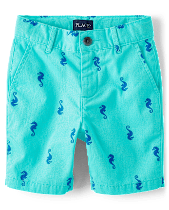 Boys Print Chino Shorts
