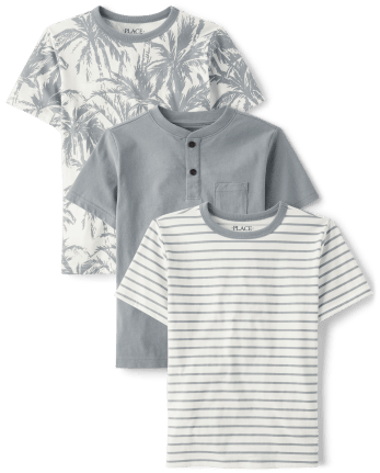 Boys Palm Tree Top 3-Pack