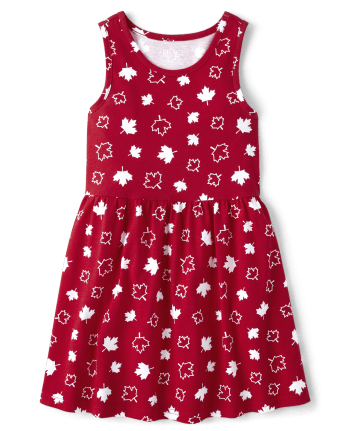 Girls Maple Leaf Everyday Dress