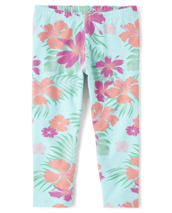 Girls Print Capri Leggings