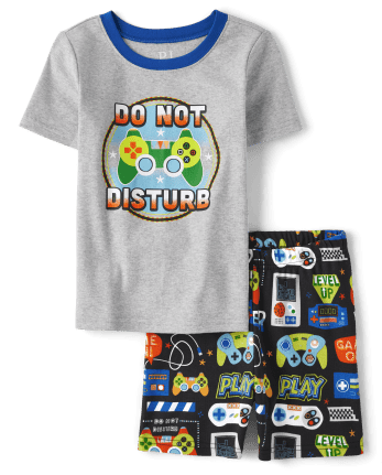 Pijama de algodón ajustado para niño Gamer
