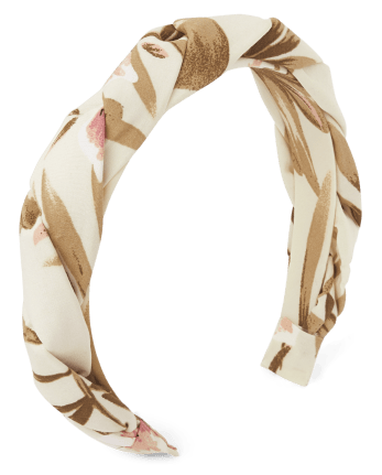 Bandeau torsadé texturé tropical pour fille