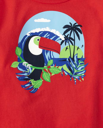 Baby And Toddler Boys Tropical Bird Top 4-Pack
