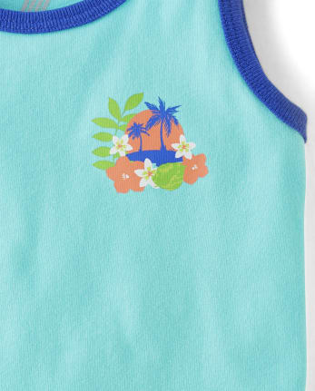 Baby And Toddler Boys Tropical Tank Top 3-Pack