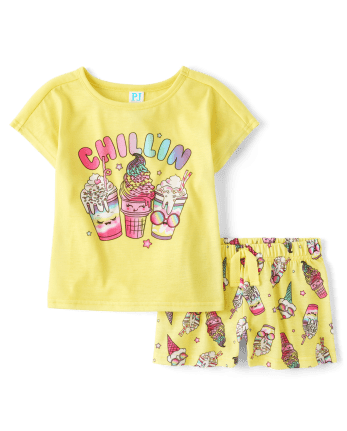 Girls Ice Cream Pajamas