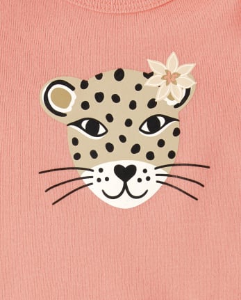 Baby Girls Leopard Bodysuit 5-Pack