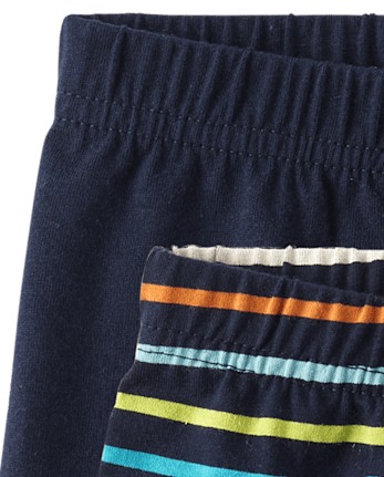 Pack de 3 pantalones cortos de rayas para bebé niño