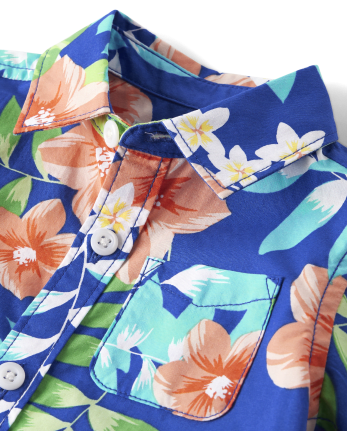 Conjunto de traje de 2 piezas tropical familiar a juego para bebés y niños