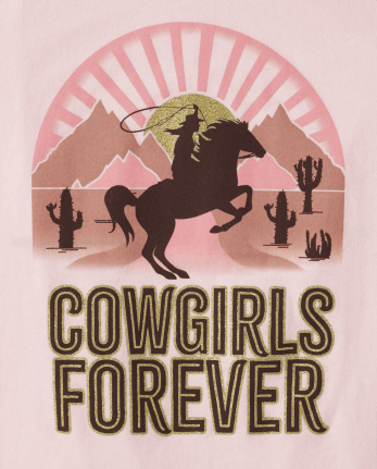 Niña Cowgirls Forever Camisetas estampadas
