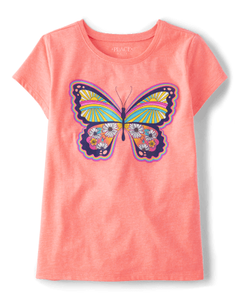 Girls Butterfly Graphic Tee