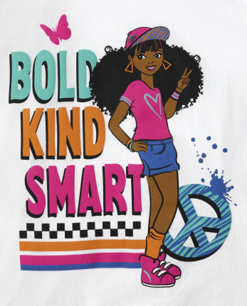 Girls Bold Kind Smart Graphic Tee
